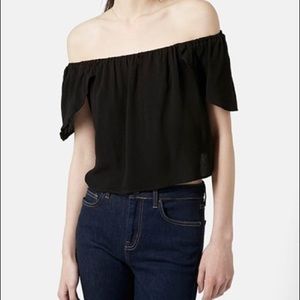 Top shop Wrap Back Off the Shoulder Top